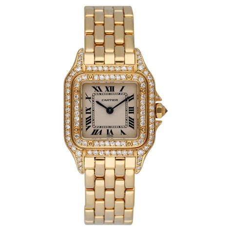 CARTIER 18K Yellow Gold Diamond Panthere Griffe .